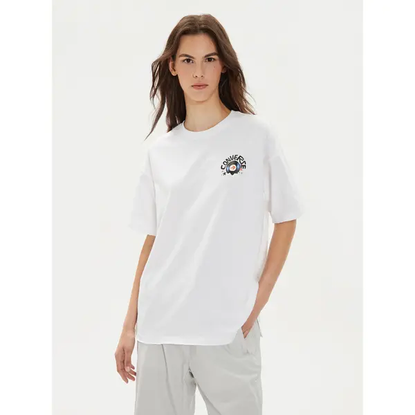 Converse Converse T-shirt W Festival Music Girl Tee 10026373-A03 Bijela Regular Fit