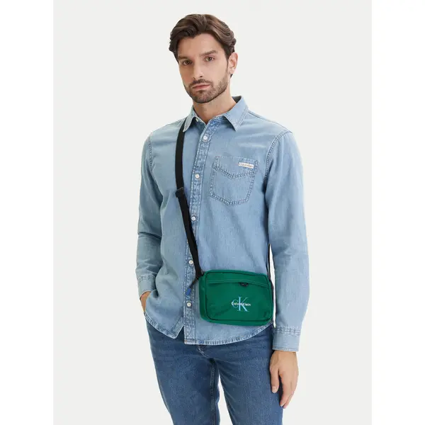 Calvin Klein Crossover torbica Calvin Klein Bold Camera Bag LV04D3117G Zelena