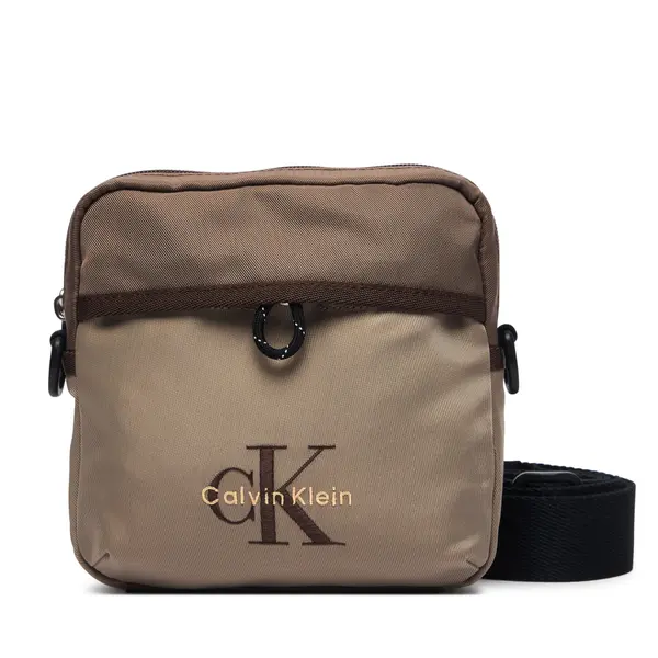 Calvin Klein Crossover torbica Calvin Klein Bold Clrblk Square Crossobdy LV04D3519G Smeđa