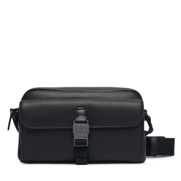 Calvin Klein Crossover torbica Calvin Klein Emblem Hw Camera Bag LV04D3505G Crna