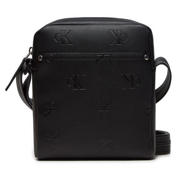 Calvin Klein Jeans Crossover torbica Calvin Klein Jeans Monogram Soft Reporter 18 Aop K50K512031 Crna
