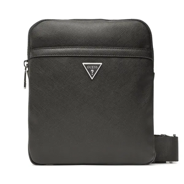 Guess Crossover torbica Guess Certosa Saffiano Smart HMECSA P3123 Crna