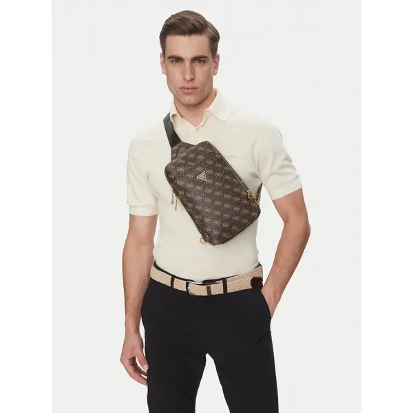 Guess Crossover torbica Guess MIlano HMMILO P5226 Smeđa