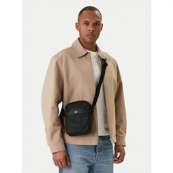 HUGO Crossover torbica HUGO Quantic_N_Ns_Zip 50558388 Crna