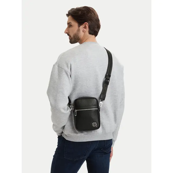 Karl Lagerfeld Crossover torbica KARL LAGERFELD A3M30171 Crna