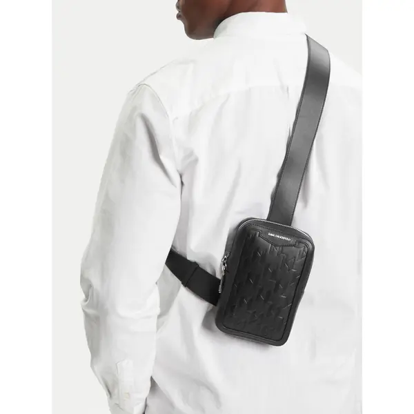 Karl Lagerfeld Crossover torbica KARL LAGERFELD A3M30179 Crna