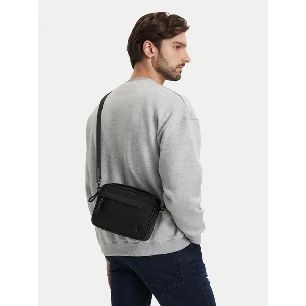 Karl Lagerfeld Crossover torbica KARL LAGERFELD A4M30193 Crna