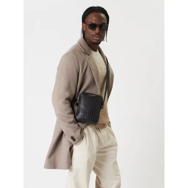 Karl Lagerfeld Crossover torbica KARL LAGERFELD B1M30210 Crna