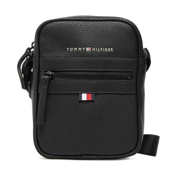 Tommy Hilfiger Crossover torbica Tommy Hilfiger Essential Pu Mini Reporter AM0AM09504 Crna