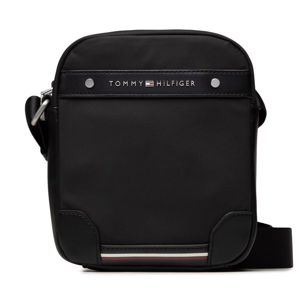 Tommy Hilfiger Crossover torbica Tommy Hilfiger Th Central Repreve Mini Reporter AM0AM11303 Crna