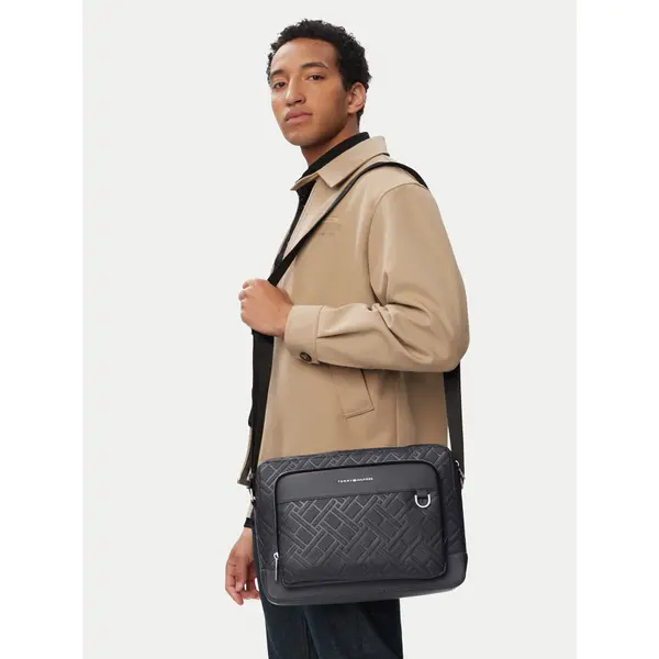 Tommy Hilfiger Crossover torbica Tommy Hilfiger Th Flag Computer Bag AM0AM14428 Siva