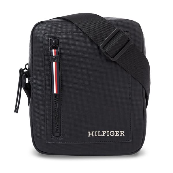 Tommy Hilfiger Crossover torbica Tommy Hilfiger Th Pique Mini Reporter AM0AM11794 Black BDS