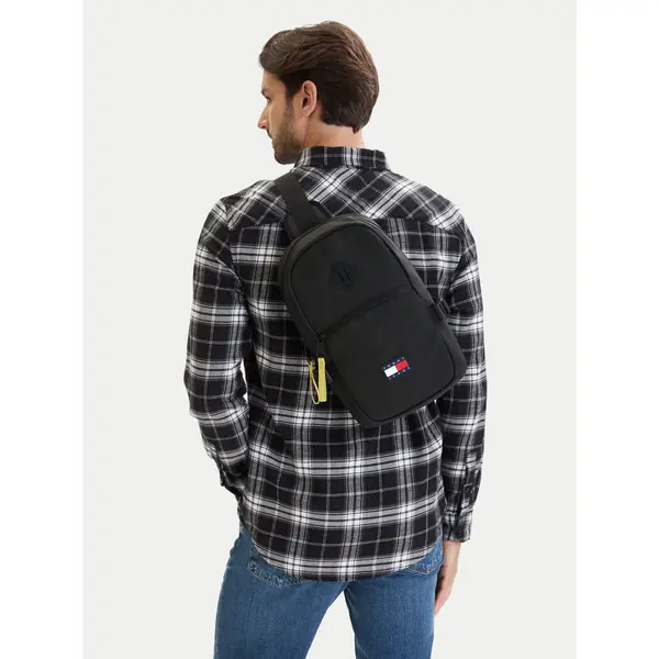Tommy Jeans Crossover torbica Tommy Jeans Tjm Daily Elevated Sling Bag AM0AM14216 Crna