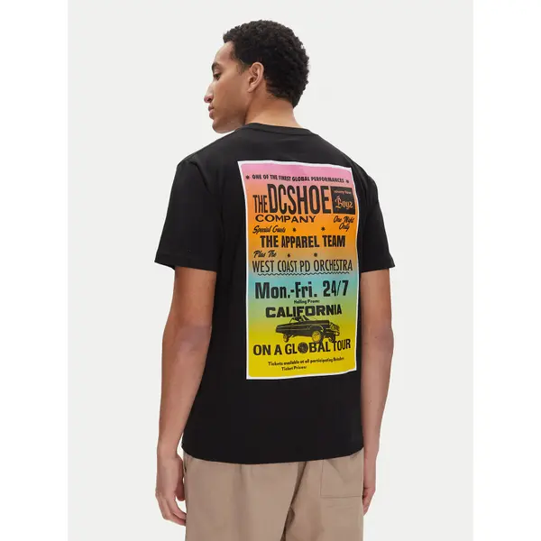 DC Shoes DC Shoes T-shirt ADYZT05455 Crna Heritage Fit