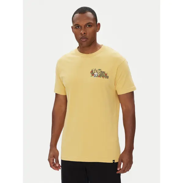 DC Shoes DC Shoes T-shirt ADYZT05460 Žuta Regular Fit