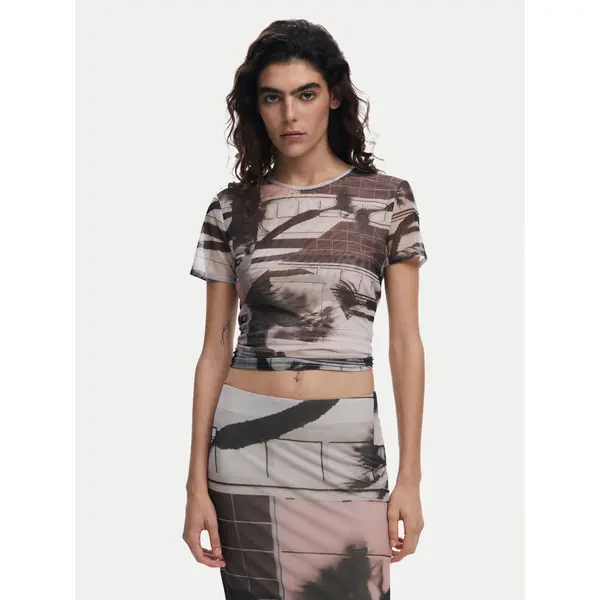 Desigual Desigual T-shirt 25SWTK99 Crna Regular Fit
