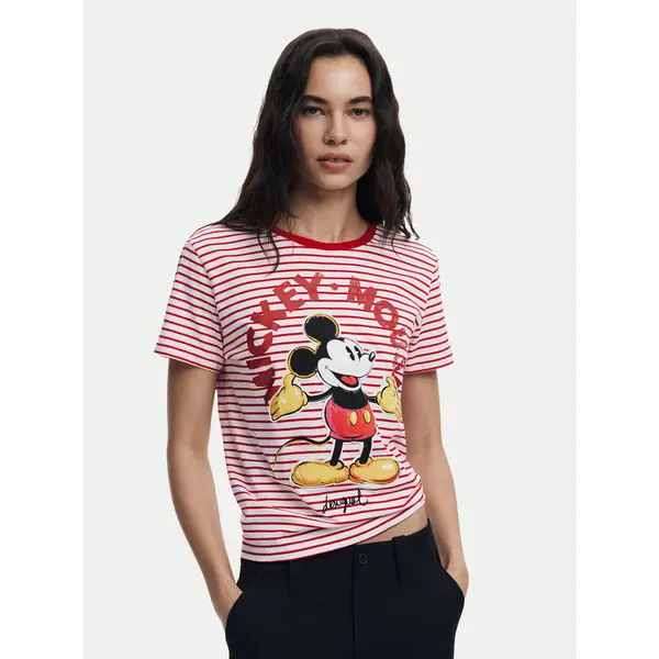 Desigual Desigual T-shirt Mickey 25SWTKAI Crvena Regular Fit