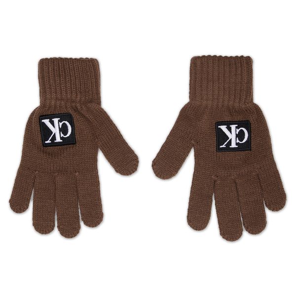 Calvin Klein Jeans Dječje rukavice Calvin Klein Jeans Monogram IU0IU00363 Milk Chocolate BRW