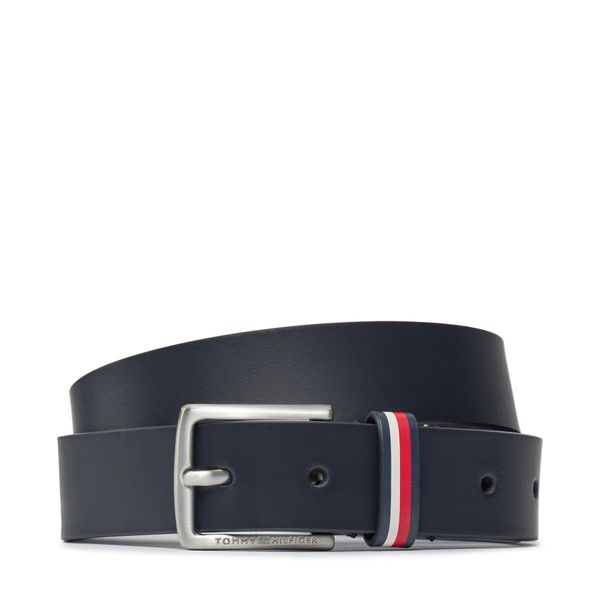 Tommy Hilfiger Dječji remen Tommy Hilfiger Leather Belt AU0AU01741 Space Blue DW6