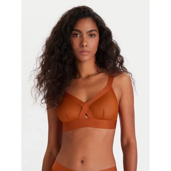 DKNY DKNY Grudnjak bez žice DK4084 Smeđa