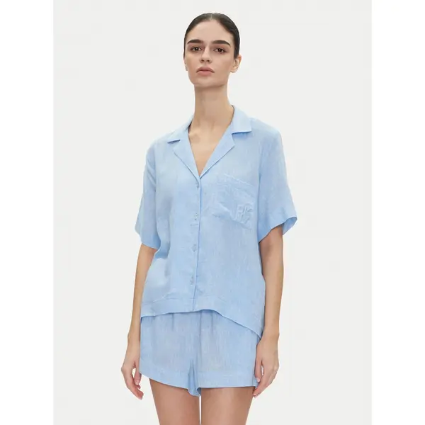 DKNY DKNY Pidžama YI90054 Svijetloplava Regular Fit