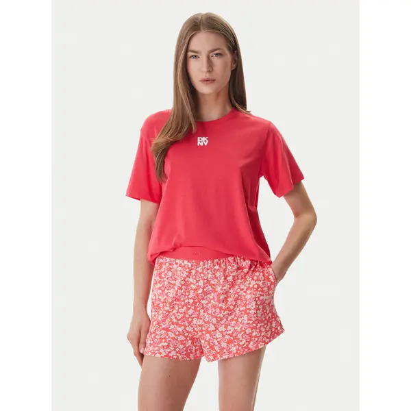 DKNY DKNY Pidžama YI90095 Koraljna Regular Fit