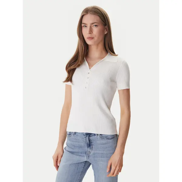 DKNY DKNY Polo DJ6R0236 Écru Regular Fit