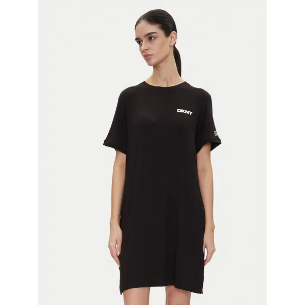 DKNY DKNY Spavaćica YI30051 Crna Relaxed Fit