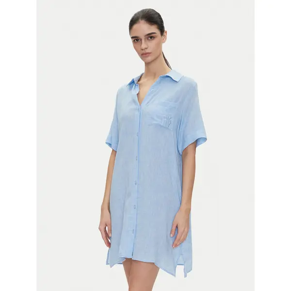 DKNY DKNY Spavaćica YI30054 Svijetloplava Relaxed Fit