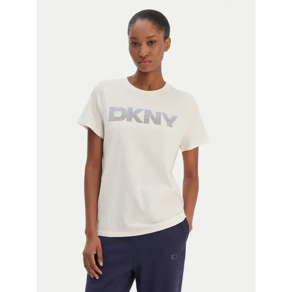DKNY Sport DKNY Sport T-shirt DP6T1557 Écru Relaxed Fit