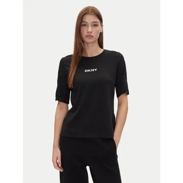 DKNY DKNY T-shirt P4JHBRJQ Crna Regular Fit