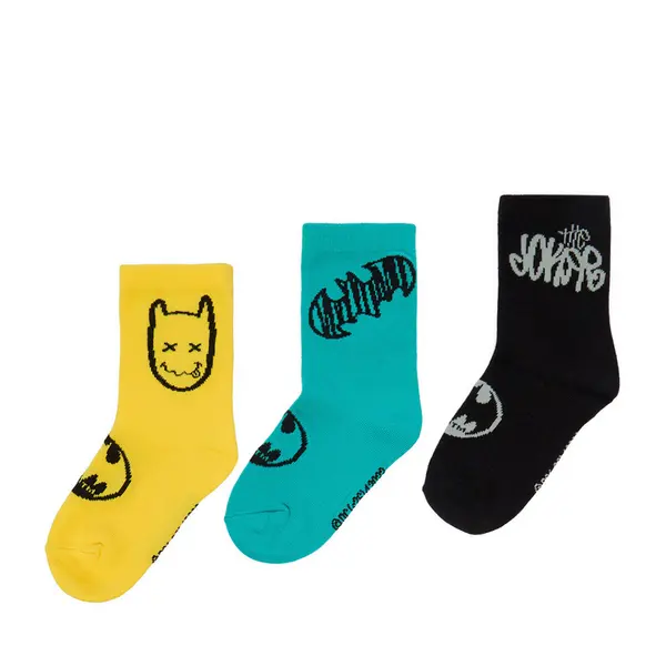 Batman Duge čarape Batman CEO-ACCCS-SS26-229WBBAT(3-PACK) Šarena