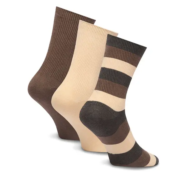 Beverly Hills Polo Club Duge čarape Beverly Hills Polo Club CEO_LA_BHPC_20257_Z_AW25 (3-PACK) Smeđa