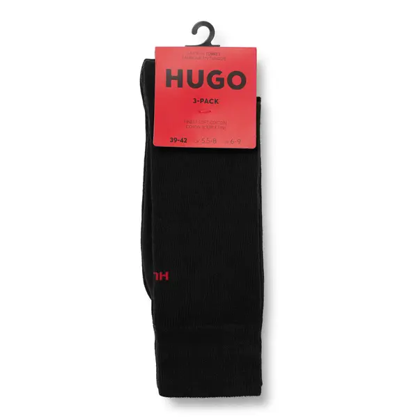 HUGO Duge čarape HUGO 50493253 Crna