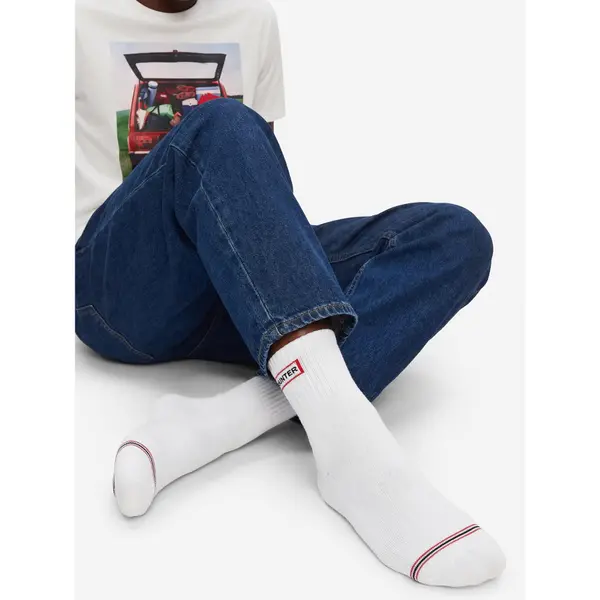 Hunter Duge čarape Hunter AS_HUNTER_01Z_SS25 (3-PACK) Bijela