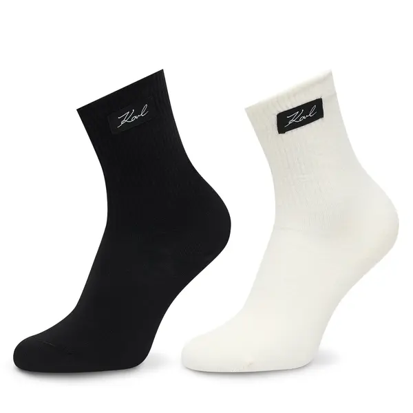 Karl Lagerfeld Duge čarape KARL LAGERFELD B1W47036 Crna