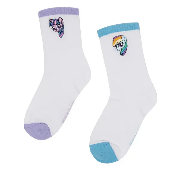 My Little Pony Duge čarape My Little Pony CEO-ACCCS-SS26-309MLP(2-PACK) Bijela