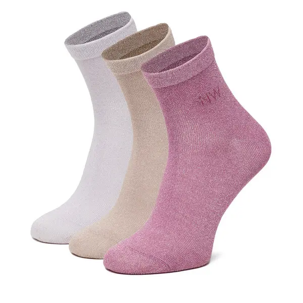 Nine West Duge čarape Nine West CEO_AS_NW_02_Z_AW25 (3 PACK) Ružičasta