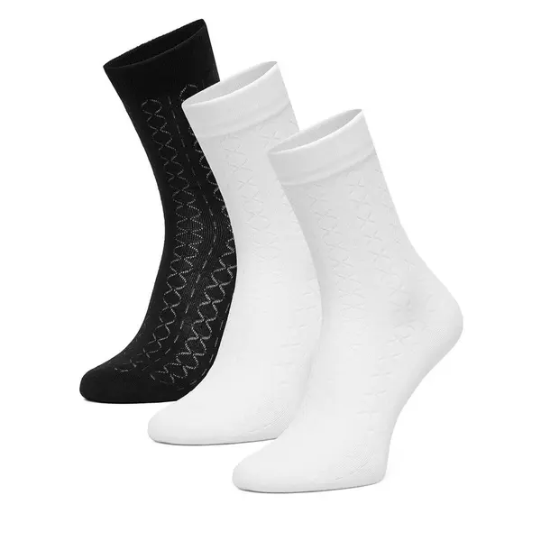 Nine West Duge čarape Nine West CEO_BR_NW_25077_W_AW25 (3 PACK) Bijela