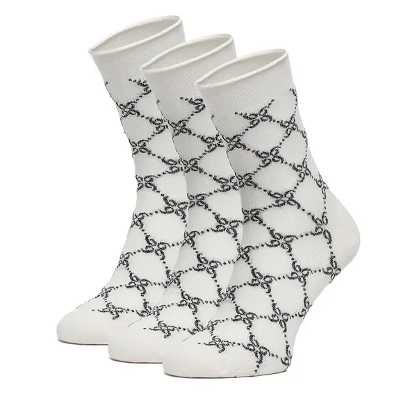 Nine West Duge čarape Nine West CEO_BR_NW_Silver_01_Z_AW25 (3 PACK) Crna