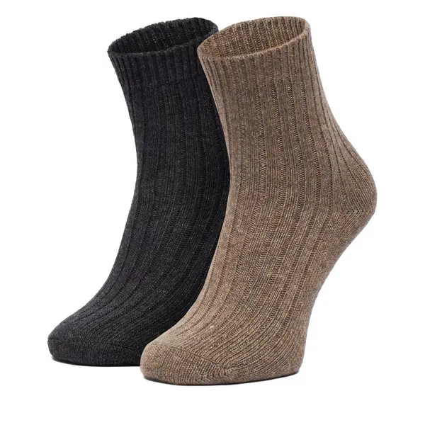 Nine West Duge čarape Nine West CEO_LA_NW_12744_Z_AW25 (2-PACK) Smeđa