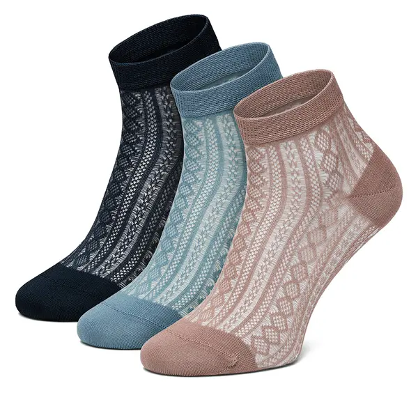 Nine West Duge čarape Nine West KR_NW_SHINY_Z_SS25 (3 PACK) Šarena