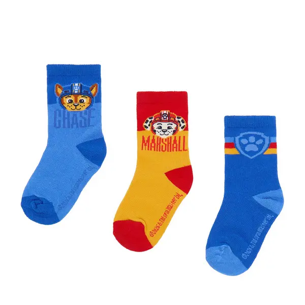Paw Patrol Duge čarape Paw Patrol CEO-ACCCS-SS26-219PAW(3-PACK) Šarena