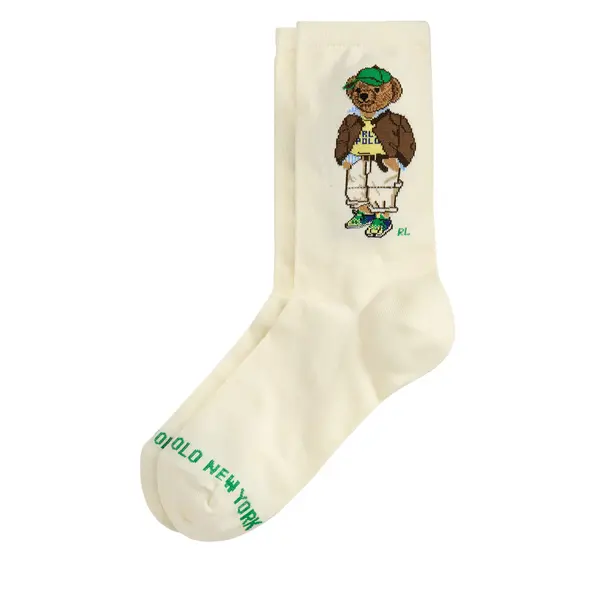 Polo Ralph Lauren Duge čarape Polo Ralph Lauren 455982926001 Écru