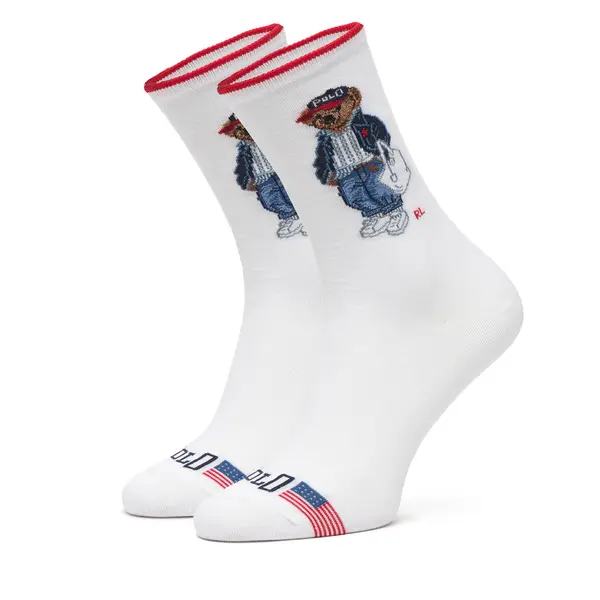 Polo Ralph Lauren Duge čarape Polo Ralph Lauren 455P10250001 Bijela