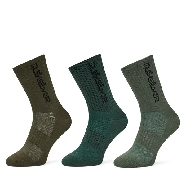 Quiksilver Duge čarape Quiksilver AS_QUIKSILVER_100W_SS25 (3-PACK) Kaki