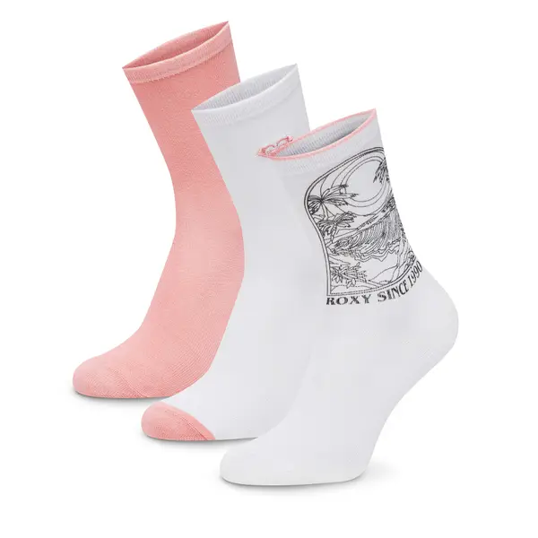 Roxy Duge čarape Roxy AS_ROXY_05W_SS25 (3-PACK) Ružičasta