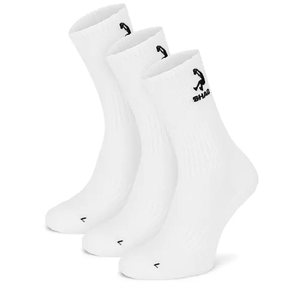 SHAQ Duge čarape Shaq AS_SHQ_H_001W_SS25 (3-PACK) Bijela