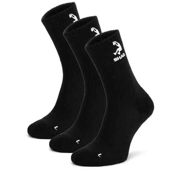 SHAQ Duge čarape Shaq AS_SHQ_H_001W_SS25 (3-PACK) Crna