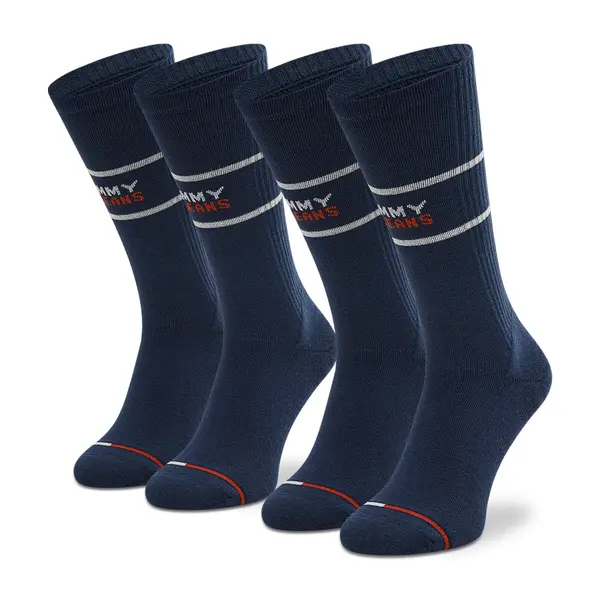 Tommy Hilfiger Duge čarape Tommy Hilfiger 701218704 Tamnoplava
